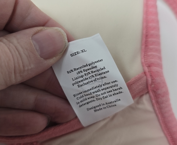 NWT Peony Petal Panel Balconette  Bikini Swim Top 10 Pink - Picture 9 of 12